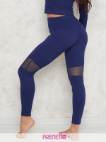 HORTENZ-45 női sötétkék tüllbetétes leggings